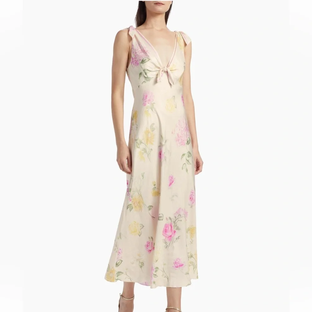 LoveShackFancy Perry Floral Maxi Dress - Picture 2 of 13